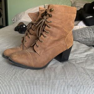 Brown booties